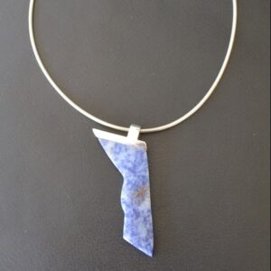 Blue Bahia Pendant is Silver Setting